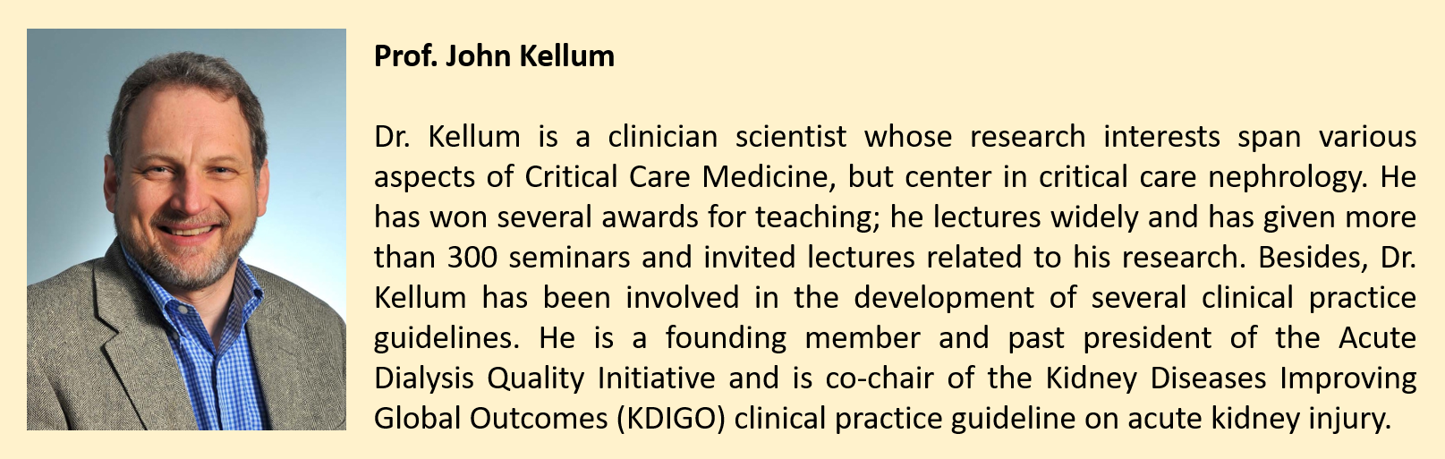 Prof.John Kellum