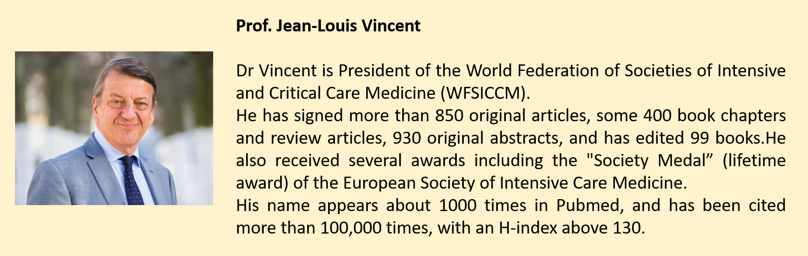 Prof.Jean-Louis Vincent