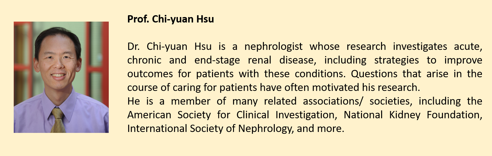 Prof.Chi-yuan Hsu